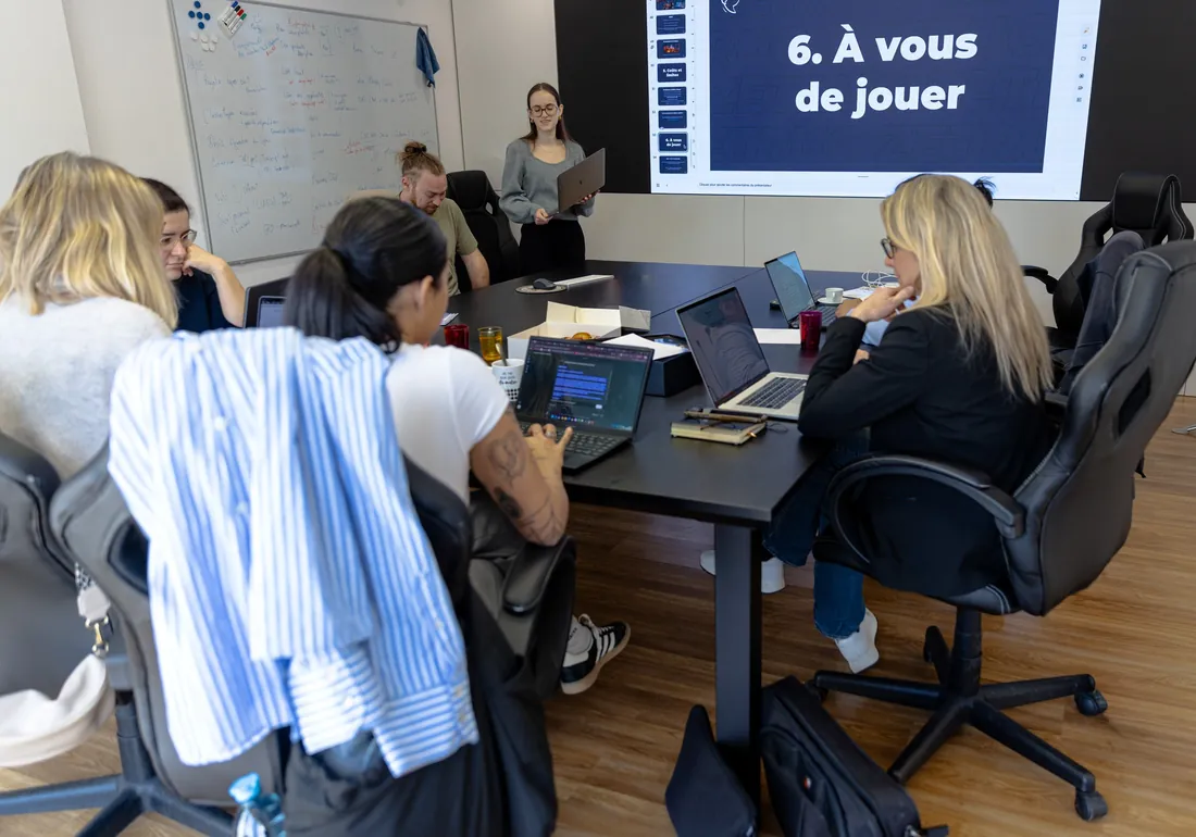 Le moment « à vous de jouer » : les participants passent à la pratique.