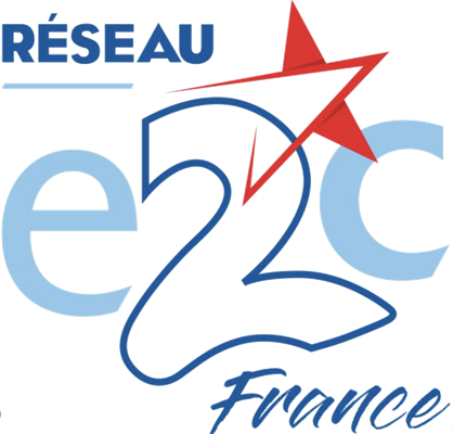 Logo Réseau E2C France, identités uniformisées, créé par Zetruc